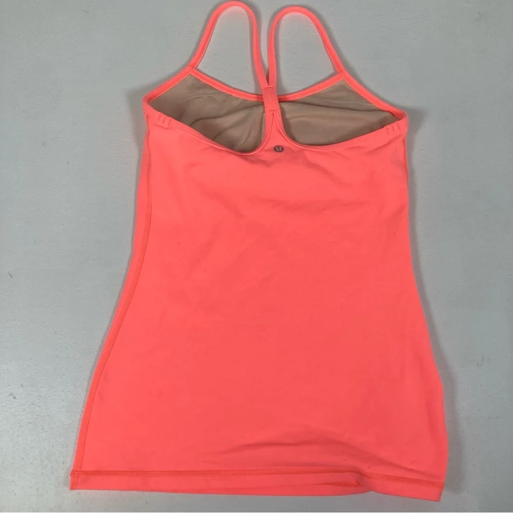 Lululemon Power Y Racerback Fitted Stretch Tank Red Sz 6 ( No Pads) - Picture 11 of 14